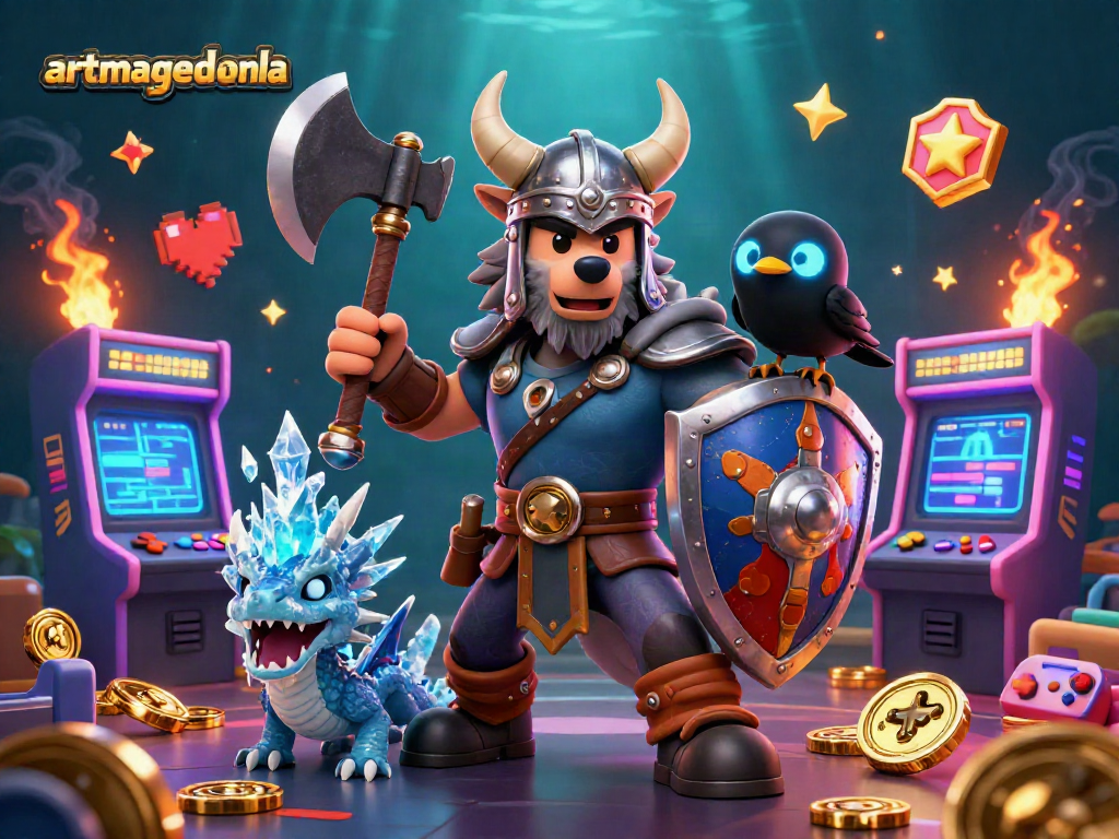 Engage with artmageddonla: An immersive 3D casino scene showcasing vibrant gaming elements for players.