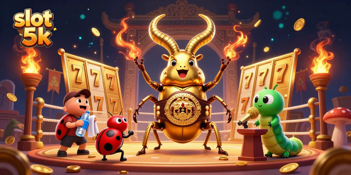 Engage with slot 5k in a vibrant casino scene featuring animated characters and dynamic game elements.